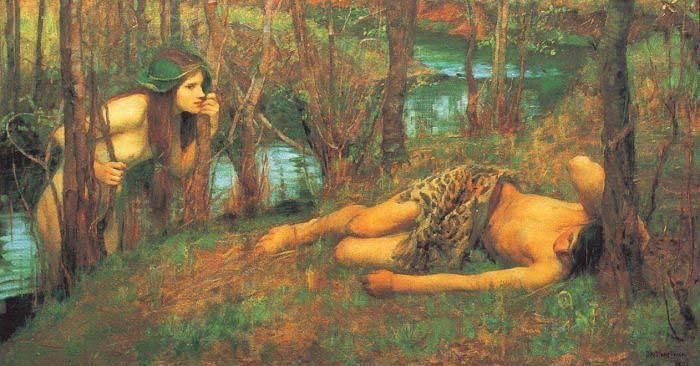 John William Waterhouse A Naiad or Hylas with a Nymph china oil painting image